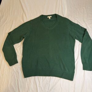 St John’s Bay V-Neck Green Sweater for Women.